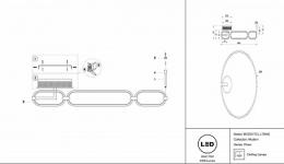 Потолочный светодиодный светильник Maytoni Chain MOD017CL-L70MG  - 2 купить