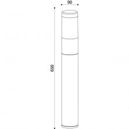 Уличный светодиодный светильник Maytoni Koln O590FL-L8B4K1  - 2 купить