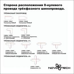 Novotech 135037 PORT NT19 136 черный Трехфазный (четырехжильный) шинопровод 1м с токопроводом (адаптером)  - 3 купить