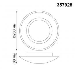 Novotech 357928 OVER NT19 133 белый Накладной светильник IP20 LED 3000К 7W 220V CAIL  - 2 купить