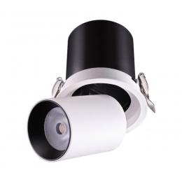 Novotech 358081 SPOT NT19 281 белый/черный Встраиваемый светильник IP20 LED 12W 3000К 220V LANZA  купить
