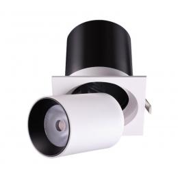 Novotech 358082 SPOT NT19 281 белый/черный Встраиваемый светильник IP20 LED 3000К 12W 220V LANZA 