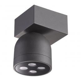 Novotech 358113 STREET NT19 366 темно-серый  Ландшафтный настен.светильник IP65 LED 3000К 10W GALEATI  купить