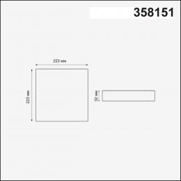 Novotech 358151 SPOT NT19 301 белый Встраиваемый светильник IP20 LED 3000K 24W 85 - 265V MON  - 2 купить