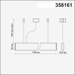 Novotech 358161 OVER NT19 212 белый Подвесной светильник IP20 LED 4000K 40W 220-240V ITER  - 2 купить