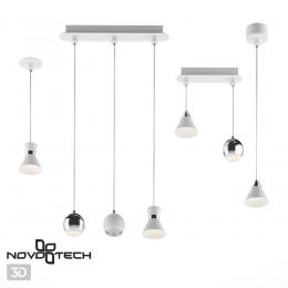 Novotech 358391 KONST NT20 139 бел/хр Св-к без драйвера для 358367-358376 IP20 LED 4000K 10W 220-240V COMPO  - 4 купить