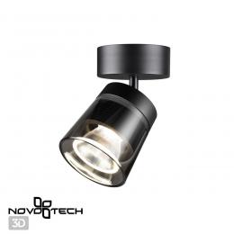 Novotech 358648 OVER NT21 214 корпус черный/плафон дымчатый Светильник накладной светодиодный IP20 LED 4000K 20W 175-245V ARTIK  - 5 купить