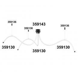 Novotech 359136 KONST NT23 191 черный Подвесной комплект с 2-х метровым тросом IP20 RAMO  - 3 купить