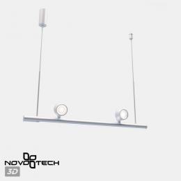 Novotech 359308 OVER NT24 000 белый Светильник подвесной диммируемый (сенсер) IP20 LED 14W+14W 4000K 220-240V FERMO  - 5 купить