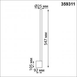 Novotech 359311 OVER NT24 000 черный Светильник настенный диммируемый со сменой цв.температуры (выключатель) IP20 LED 7W 2700/4000K/6000K 220-240V FERMO  - 2 купить