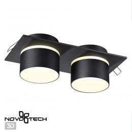 Novotech 370719 SPOT NT21 319 черный Светильник встраиваемый IP20 GU10 9W 235V LIRIO  - 4 купить