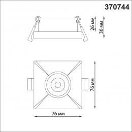 Novotech 370744 SPOT NT21 247 золото Светильник встраиваемый IP20 GU10 50W 220V METIS  - 2 купить