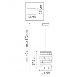 Подвесная люстра Osgona Limpio 722040  - 3 купить