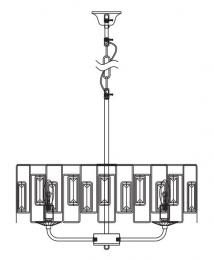 Подвесная люстра Rivoli Waltraud 1028-206 Б0052465  - 2 купить