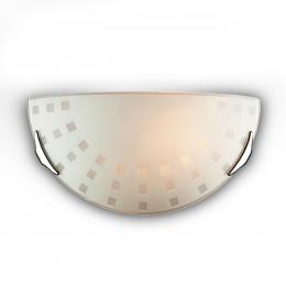 Sonex 062 GLASSI SN 106 Бра стекло/белое E27 1*100Вт 300х160 QUADRO WHITE  купить