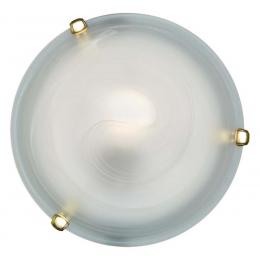 Sonex 153/K золото GLASSI SN 184 Светильник стекло/белое E27 2*60Вт D300 DUNA 