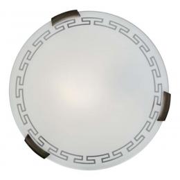 Sonex 161/K GLASSI SN 182 Светильник стекло/белое E27 2*60Вт D300 GRECA 