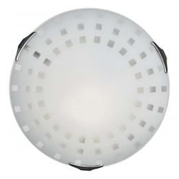 Sonex 162/K GLASSI SN 106 Светильник стекло/белое E27 2*60Вт D300 QUADRO WHITE 