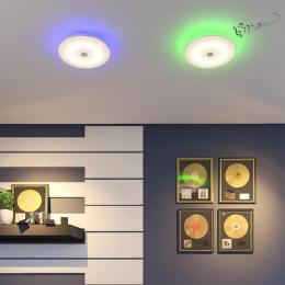 Sonex 4629/EL VASTA LED SN 047 св-к ROKI muzcolor пластик LED 72Вт 3000-6500К D600 IP20 пульт ДУ/динамики  - 3 купить
