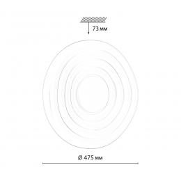 Sonex 7679/EL PALE SN 153 Светильник пластик/белый LED 70Вт 3000-6000К D475 IP43 пульт ДУ FASS  - 2 купить