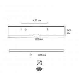 Sonex 7721/120L AVRA LED SN 36 Светильник металл/пластик/белый/черный/дерево LED 120Вт 3000-6000K D700 IP20 пульт ДУ CORAGGIO  - 2 купить