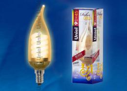 Изображение продукта Лампа энергосберегающая Uniel E14 9W золото ESL-C21-W9/GOLD/E14 04417 