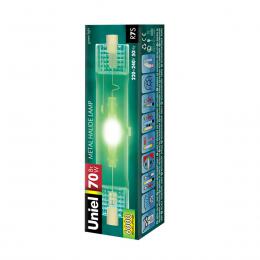 Изображение продукта Лампа металлогалогеновая Uniel R7s 70W прозрачная MH-DE-70/GREEN/R7s 04848 