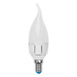 Лампа светодиодная диммируемая Uniel E14 6W 4500K матовая LED-CW37-6W/NW/E14/FR/DIM 08692  - 1 купить