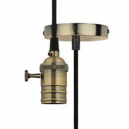 Изображение продукта Подвесной светильник (UL-00004500) Uniel DLC-V-S24K/E27 TS/1M/BL Bronze 