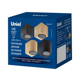 Уличный настенный светильник Uniel UUL-P41A 6W/GU10 IP65 BLACK UL-00010512  - 4 купить