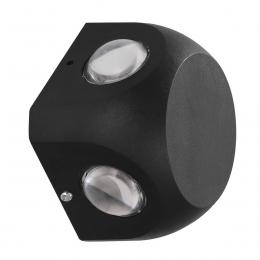 Уличный настенный светодиодный светильник Uniel ULU-P30D-4W/4000K IP65 Black UL-00010521  купить