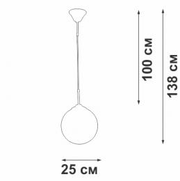 Изображение продукта Подвесной светильник Vitaluce V2994-0/1S 