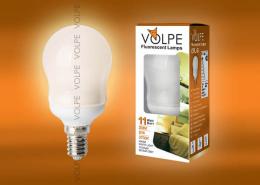 Изображение продукта Лампа энергосберегающая Volpe E14 11W 2700K матовая CFL-G 45 220-240V 11W E14 2700K 03643 