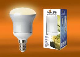 Изображение продукта Лампа энергосберегающая Volpe E14 9W 4200K матовая CFL-R 50 220-240V 9W E14 4200K 04282 