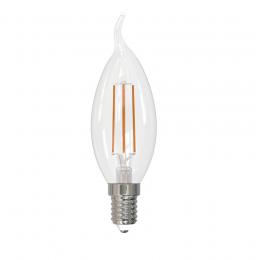 Лампа светодиодная филаментная Volpe E14 5W 3000K прозрачная LED-CW35-5W/3000K/E14/CL/SLF UL-00008334  - 1 купить