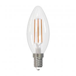 Лампа светодиодная филаментная Volpe E14 5W 4000K прозрачная LED-C35-5W/4000K/E14/CL/SLF UL-00008325  - 1 купить