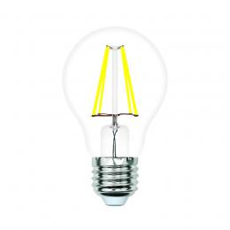 Изображение продукта Лампа светодиодная филаментная Volpe E27 5W 3000K прозрачная LED-A60-5W/3000K/E27/CL/SLF UL-00008294 