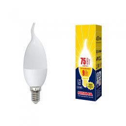 Лампа светодиодная (UL-00003809) E14 9W 3000K матовая LED-CW37-9W/WW/E14/FR/NR  - 2 купить