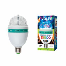 Светодиодный светильник-проектор Volpe Disko ULI-Q301 03W/RGB/E27 WHITE 09839  купить