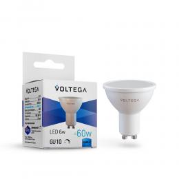 Лампа светодиодная диммируемая Voltega GU10 6W 4000K матовая 8458  купить