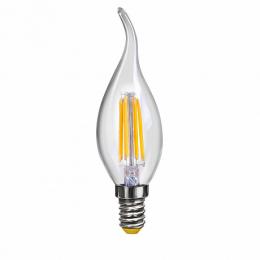 Изображение продукта Лампа светодиодная филаментная Voltega E14 4W 2800К свеча на ветру прозрачная VG10-CW1E14warm4W-F 7004 