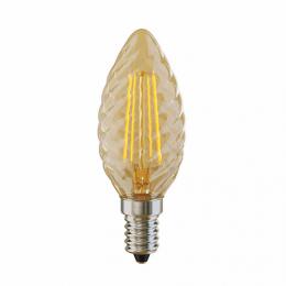 Изображение продукта Лампа светодиодная филаментная Voltega E14 4W 2800К свеча витая золотая VG1-CC3E14warm4W-F 5483 