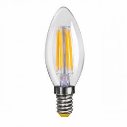 Изображение продукта Лампа светодиодная филаментная Voltega E14 4W 4000К свеча прозрачная VG10-C1E14cold4W-F 6998 