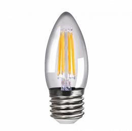 Изображение продукта Лампа светодиодная филаментная Voltega E27 4W 4000К прозрачная VG1-C1E27cold4W-F 4667 