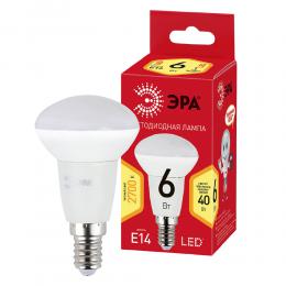 Лампа светодиодная ЭРА E14 6W 2700K матовая ECO LED R50-6W-827-E14 Б0020633  - 3 купить