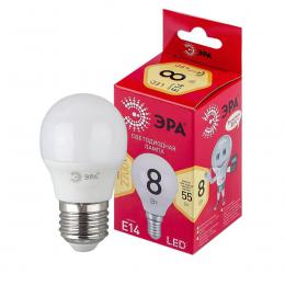 Лампа светодиодная ЭРА E14 8W 2700K матовая LED P45-8W-827-E14 R Б0050697  купить