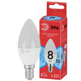 Лампа светодиодная ЭРА E14 8W 4000K матовая ECO LED B35-8W-840-E14 Б0030019  - 3 купить