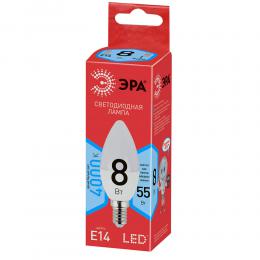 Лампа светодиодная ЭРА E14 8W 4000K матовая ECO LED B35-8W-840-E14 Б0030019  - 4 купить