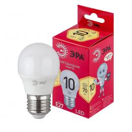 Лампа светодиодная ЭРА E27 10W 2700K матовая LED P45-10W-827-E27 R Б0050698  купить
