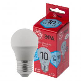 Изображение продукта Лампа светодиодная ЭРА E27 10W 4000K матовая LED P45-10W-840-E27 R Б0050234 